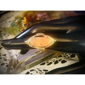 Antique Breathtaking Art Nouveau Carnelian Cameo 10k Gold Ring Sz 6